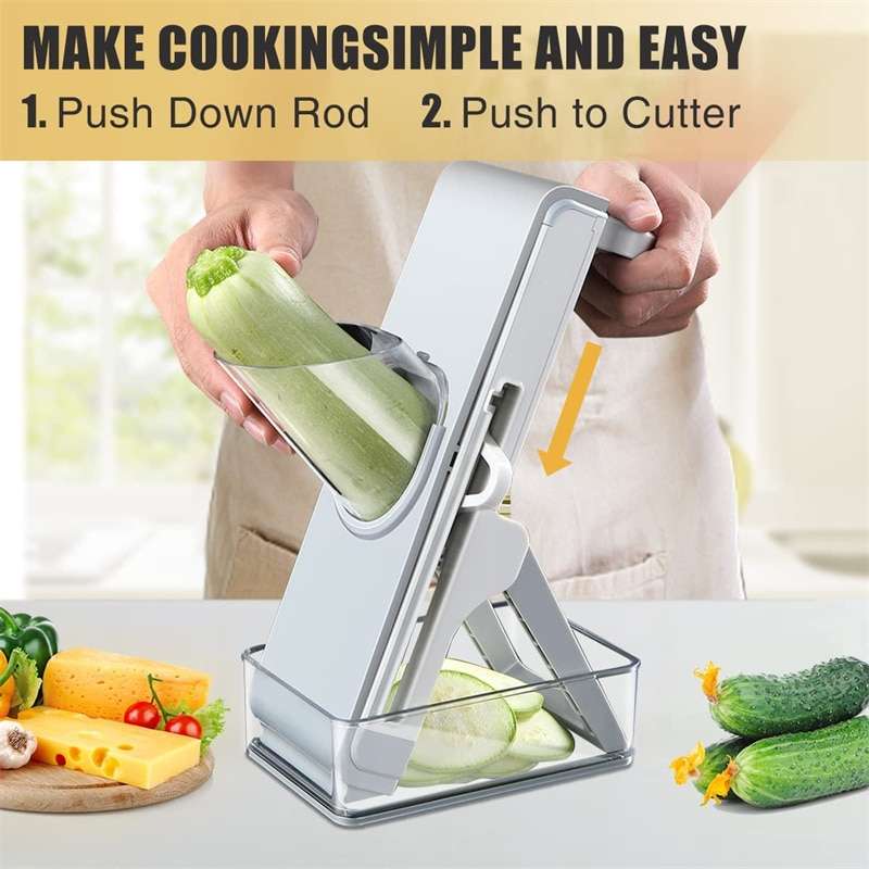 8In1Multifunctional Vegetable Cutter Potato Slicer Carrot Grater Kitchen  Accessories Gadgets Steel Blade Kitchen Tool овощерезка